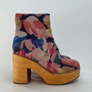 Charlotte Stone Paz Limited Edition Floral Suede Boots In Kortman Collab